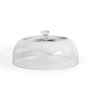 RUSTIC glassklokke  Ø:296mm H:145mm I herdet glass - Til stettefat M og L 